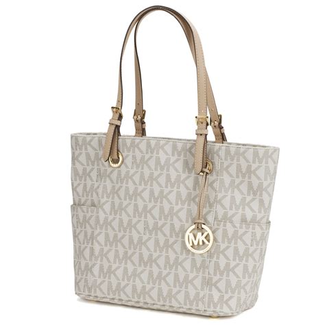 michael kors tasche tote vanilla henkel schwarz|michael kors bags for women.